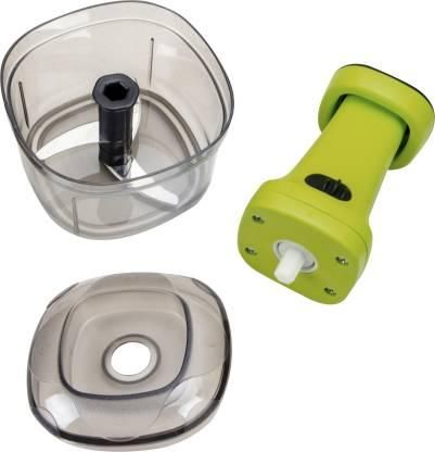 Food Chopper , Steel Large Manual Hand-Press Vegetable Chopper Mixer Cutter to Cut