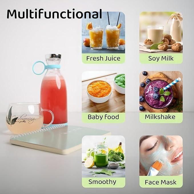 Portable Fresh Juice Blender Bottle – Blend Anytime, Anywhere