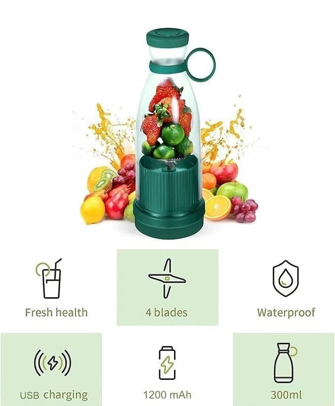 Portable Fresh Juice Blender Bottle – Blend Anytime, Anywhere
