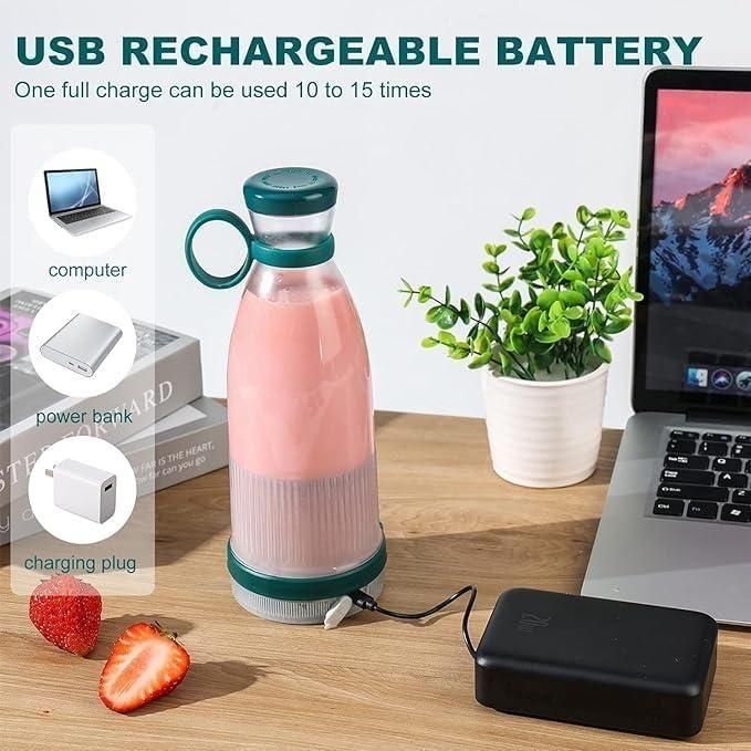 Portable Fresh Juice Blender Bottle – Blend Anytime, Anywhere