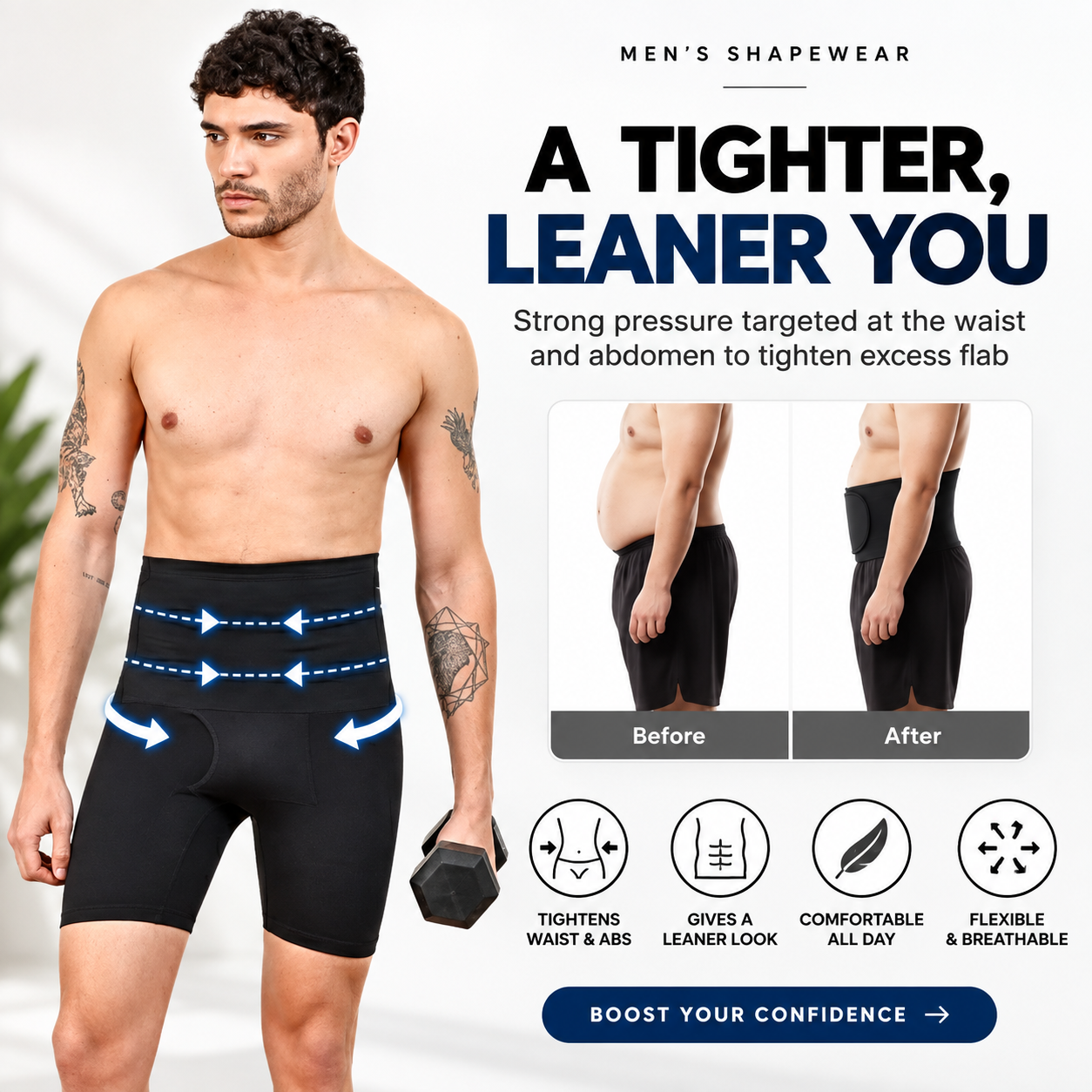 High Compression Shorts for Men - FREE SIZE