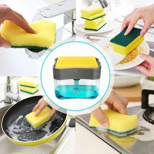 2 in 1 Soap Dispenser For Kitchen Sink Dish Washing Soap Dispenser