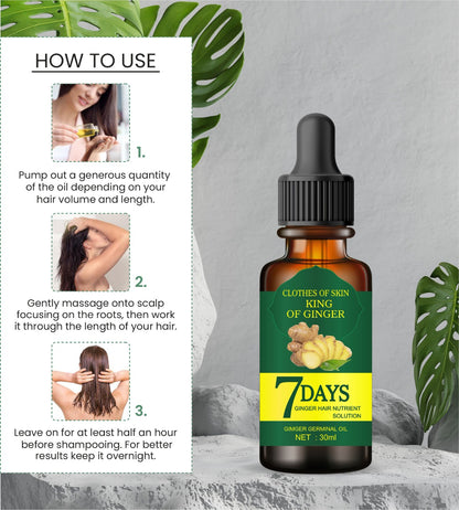 7 Days Hair Tonic Ginger Germinal Regrowth Oil 30 ml