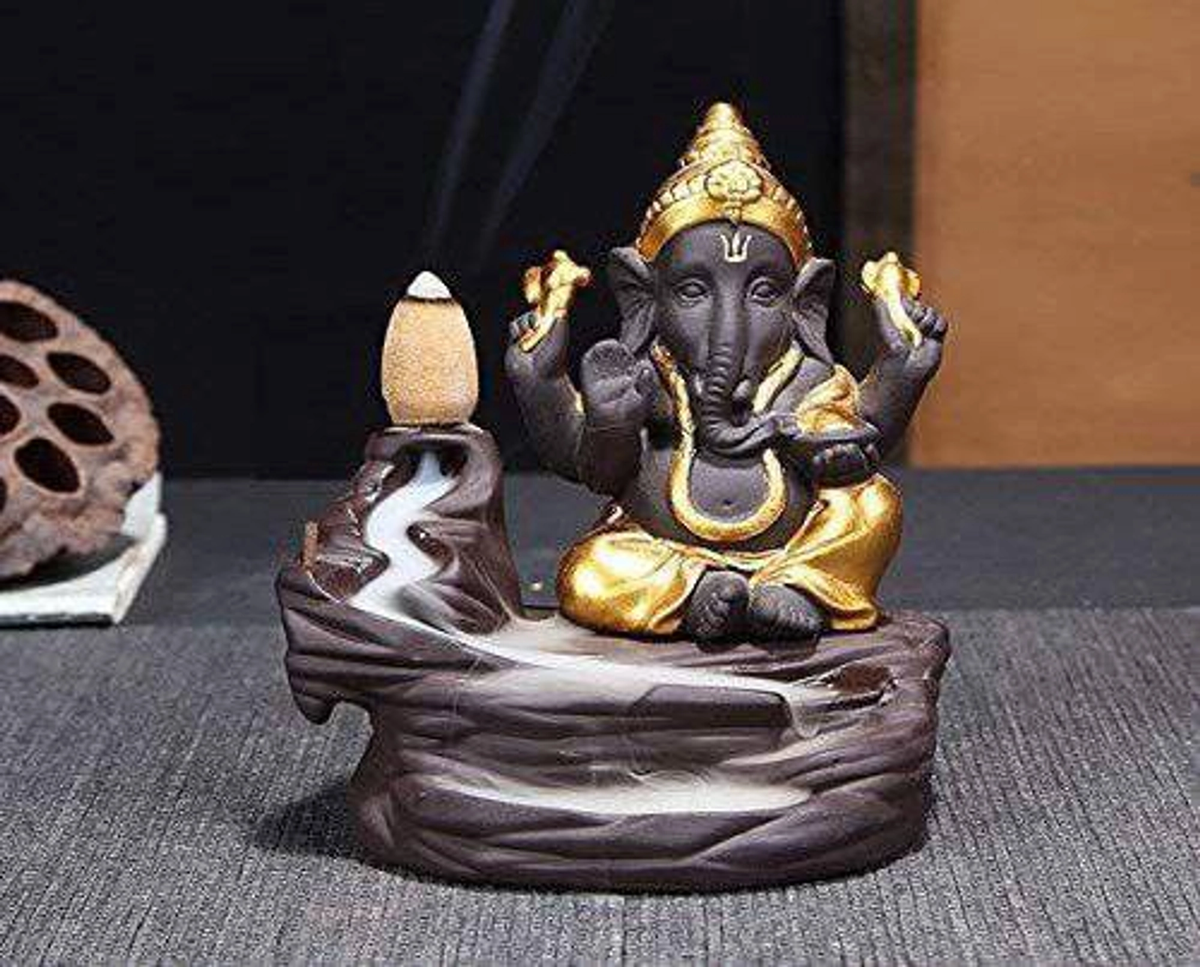 Ganesh ji smoke fountain with Free Smoke cons Box packing