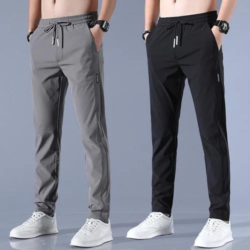 Men’s Lycra Solid Track Pants Combo Pack of 2