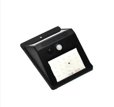 WHITE SOLAR WIRELESS SECURITY MOTION SENSOR LED NIGHT LIGHT FOR HOME OUTDOOR / GARDEN WALL