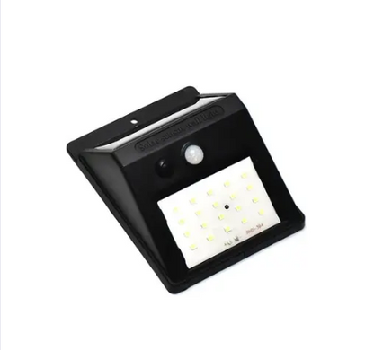 WHITE SOLAR WIRELESS SECURITY MOTION SENSOR LED NIGHT LIGHT FOR HOME OUTDOOR / GARDEN WALL